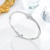 Bangle Fashion Heart Crown Diamond Bracelet Korean Style Gold Rose Silver Plated Bangles For Women