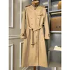 Women'S Trench Coats Khaki Designer Coat Womens Burb Spring And Autumn Classic Fashion Extended Large Tb Drop Delivery Apparel Cloth Dhck0