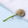 Pins Brooches Dmari Women Brooch Gorgeous Lapel Pin Korean Fashion Style Specific Design Dandelion Flower Accessories Luxury Jewelry 230909