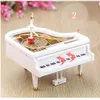 Decorative Objects Figurines Ballet Dancer Piano Music Box Classical Music Box Dancing Fairy Musical Box Rotary Ballerina Music Box for Home Furnishings 230911