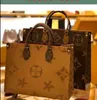 Moda Tote Çanta MM lüks tasarımcı kemer omuz louisvuitton çanta çapraz çantalar kabartmalı alışveriş kotları kadın çantası onthego çanta m45321