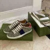 Golden Goosee Ünlü Tasarımcı Spor Ayakkabıları Sıradan Ayakkabı Düşük Top İtalyan Marka Fare Kırmızı Yılan Çizgili Yürüyüş Sporları Tasarlayan Ayakkabı Boyutu 35-45