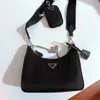 fashion 7A quality 3piece nylon bag wholesale purse and handbag Womens Mens beach crossbody shoulder tote clutch chain Luxury Designers Lady wallet messenger bags