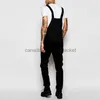 Mäns jeans pojkvän jeans för kvinnor herr streetwear pocket jeans övergripande jumpsuit övergripande spänning byxor calca masculino e218223548l230911