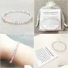 Perline Mg0070 Bracciale Mini Chakra all'ingrosso 4 mm Gioielli con pietre preziose per le donne Cristallo naturale fatto a mano Yoga Mala Beads Drop Del Dhgarden Dhpkp