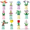 Blocos Zodíaco Flor Bloco de Construção Buquê Eterno Modelo Diy Decoração de Casa Pequenas Partículas Brinquedo Educacional Crianças Presente de Aniversário R230911