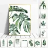Tropical Plant Nordic Poster Home Decoration Scandinavian Green Leaves Decorative Picture Modern Wall Art Canvas Painting Board L01