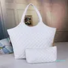 Designer sacola de compras bolsa acolchoada maxi pele de cordeiro grande capacidade senhora casual com carteira moda feminina sacos de ombro