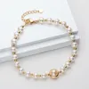 2023 Light Luxury Senior Sense 14k Gold Pearl Armband Women's Natural Freshwater Pearl Smycken för kvinnliga hiphopsmycken gåvor