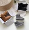 أستراليا Tasman Slippers مصمم فروي الشرائح الكلاسيكية Ultra Mini Boot Platform Tazz Slip-On Petites Suede Wool Blend Cowboy Cowhide Winter Boots 5 S