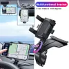 Car Multifunctional Mobile Phone Bracket 360 Degree Sun Visor Mirror Dashboard Mount GPS Stand Phone Holder Parking Card274L