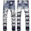 Herrenjeans Herren Designer Miris Jeans Distressed Ripped Biker Slim Straight Denim für Herren Print Womens Army Fashion Mans Skinny Pants x0911