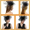 Bandanas Mesh Kopfschmuck Tea Party Zubehör Frauen Fascinator Hüte Haare für Braut Fascinators 1950er Jahre Miss Jewels