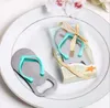 Creative Beach FlipFlop Shoes Shape Openers Beer Bottle Opener With Gift Box Wedding Favor Gifts RH1579 ZZ