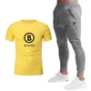 Mens Tracksuits Bogner Cotton Short Sleeved Summer Sports Suit T-shirt Loose Half Sleeve Rzpz