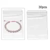 Sacchetti per gioielli Sacchetti portaoggetti da 30 pezzi Comodo organizer riutilizzabile in PVC trasparente per contenere anelli di collane e bracciali