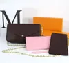 Mode Frauen Designer Ketten Umhängetaschen Einzelhandel Metall Felicie Pochette Einkaufstasche Damen Casual Outdoor Luxus Handtaschen Brieftasche M44813/44840