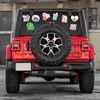 50 pezzi di adesivi creativi per fiori di cartone animato in PVC per auto, graffiti impermeabili, decorazione di skateboard di moda fai da te