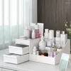 Storage Boxes Cosmetic Makeup Organizer With Drawers Plastic Bathroom SkinCare Box Brush Lipstick Holder Organizers Storag204U