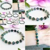 Beaded Mg1522 Strand 8 Mm Cutted Moss Agate Gemstone Bracelet Womens Healing Crystals Mala Yoga Gifts For Her Drop Delivery Dhgarden Dh8Sr