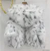 Vestes d'hiver en fourrure pour femmes, imprimé léopard, surdimensionné, Faux manteau à capuche, Long, moelleux, blanc, 2023