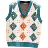 Womens Sweater Vest Knitted Fashionable Autumn Winter