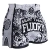 Fluory muay thai shorts combate combate artes marciais mistas boxe treinamento jogo calças de boxe 2012162517