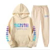 312 638 Sudadera con capucha para hombre Trapstar Chándal Arco iris con capucha Bordado Felpa Decoración de letras Ropa deportiva gruesa Hombres y mujeres Traje deportivo Zippe