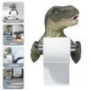 Toalettpappershållare Tissue Box Harts Wall Rack 3D Dinosaur Badrum Dekor Hylla Tillbehör 221201273O