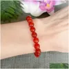 Kezciorski MG1900 8 mm AA Grade Tanzania Carnelian Bransoletka Women Natural Cakstone Chakra Biżuteria Dostawa Bransoletki Dhgarden Dhvds