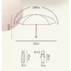 Parapluies Mini poche pluie parapluie 6 côtes luxe femmes imprimé bracelet anti UV parasol mode protection solaire petit