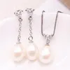 Halsbandörhängen set Wuzhou Soxw Natural Freshwater Pearl Jewelry and For Women Pendant