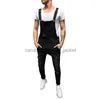 Jeans voor heren Heren039s Jeans Modebroek Overall Casual Jumpsuit Wassen Gebroken zakbroek Jarretel Hoge kwaliteit Heren8975392L230911