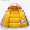 Piumino Giacca invernale per bambini Cappotto per bambina argento oro Ragazzi Casual Cappotti con cappuccio Abbigliamento per bambini Capispalla bambino Parka Giacche tuta da neve Q230911