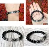 Beaded Sn1055 Top Quality Black Onyx Rutilated Quartz Bracelet Healing Heart Chakra Yoga Jewelry Drop Delivery Bracelets Dhgarden Dhxas