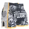 Fluory muay thai shorts combate combate artes marciais mistas boxe treinamento jogo calças de boxe 2012162517