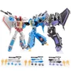 ألعاب التحول الروبوتات Jinbao Starscream Thundercracker Skywarp F15 FG01 DS01 DF06 مجموعة ANIME ACTION ACTION TRANDICATION TRANSPOT TOYS 230911