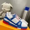 Erkek Ayakkabı Sneaker Mat Cowhide Lüks Tasarımcı Beyaz aynı renk dış tabanını boyutla eşleştiriyor38-46 JNHU000001