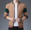Designer masculino suéteres de malha cardigan jaqueta estilo coreano tendência fina casual top jaquetas roupas superiores