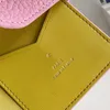 9A Designer Capucines Wallets Top Quality Cowhide Card Holder Straight Small Purse Card Clip Cash Bag Gift Box