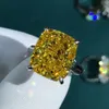 Обручальные кольца wuiha 925 стерлинговое серебро 3ex Cushion Cut 8ct Vvs d Цвет созданный обручальный кольцо.