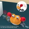 Zabawy inteligencji oświetlić elektryczną zabawkę kraba ewentualnie naucz się wspinaczka na spacery do ładowania zwierząt domowych muzyki zabawki edukacyjne darowizny 230911