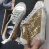 Golden Gänseee Italienischer Star alte schmutzige Schuhe Mid Slide Star Super Leder Sneakers lässig für Männer und Frauen Schuhe beste Qualität