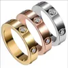 6 Diamentowy Pierścień Pierścień Tytanium Stael Miłosny Zespół Pierścień Mężczyźni i pierścienie dla kobiet biżuteria Para Prezenty Rozmiar 5-11269J