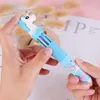 Stylo à bille de couleur 0.7mm, dessin animé mignon, multicolore, fournitures scolaires et de bureau, papeterie cadeau pour étudiant, Kawaii