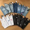 Jeans da uomo firmati da uomo fanno vecchi pantaloni dritti lavati cromati pantaloni con lettere stampe per donna uomo pantaloni lunghi casual stile cuori X0911