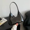 Evening Bags Trendy Designer Solid Shoulder For Women Handbags And Purses 2023 Fashion Patent Leather Underarm Ladies Tote