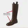 Botas Jozhamta tamanho 3441 mulheres joelho real couro grosso saltos de inverno sapatos mulher plataforma casual marca de negócios longo 230911