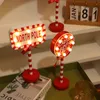 Christmas Decorations Year Decor Noel Decoration Merry Christmas Stop Letter Wooden Signs Night Light Navidad Gift Christmas Xmas Ornament 230911