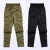 Men's Pants Autumn Winter Streetwear Side Snap Cargo Hip Hop Slim Fit Ribboned Waistband Track Elastic Waist 9Y4214254g